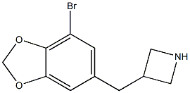 3-[(7-bromo-1,3-benzodioxol-5-yl)methyl]azetidine 구조식 이미지