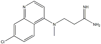 3-[(7-chloroquinolin-4-yl)(methyl)amino]propanimidamide 구조식 이미지