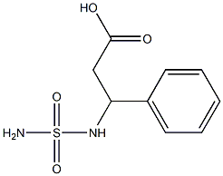 3-[(aminosulfonyl)amino]-3-phenylpropanoic acid Structure