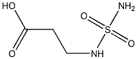 3-[(aminosulfonyl)amino]propanoic acid 구조식 이미지