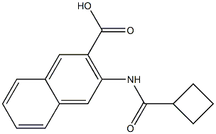 3-[(cyclobutylcarbonyl)amino]-2-naphthoic acid Structure