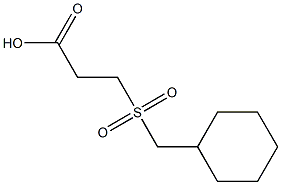 3-[(cyclohexylmethyl)sulfonyl]propanoic acid Structure