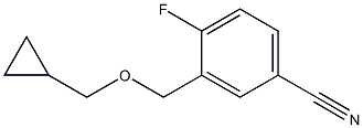 3-[(cyclopropylmethoxy)methyl]-4-fluorobenzonitrile Structure