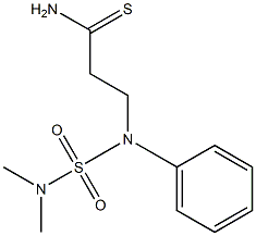 3-[(dimethylsulfamoyl)(phenyl)amino]propanethioamide Structure