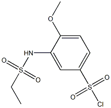 3-[(ethylsulfonyl)amino]-4-methoxybenzenesulfonyl chloride 구조식 이미지