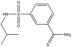 3-[(isobutylamino)sulfonyl]benzenecarbothioamide Structure