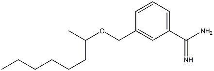 3-[(octan-2-yloxy)methyl]benzene-1-carboximidamide 구조식 이미지