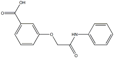 3-[(phenylcarbamoyl)methoxy]benzoic acid Structure