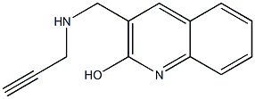 3-[(prop-2-yn-1-ylamino)methyl]quinolin-2-ol Structure