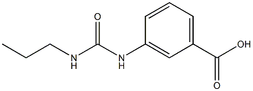 3-[(propylcarbamoyl)amino]benzoic acid Structure