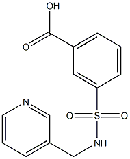 3-[(pyridin-3-ylmethyl)sulfamoyl]benzoic acid 구조식 이미지