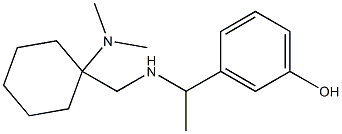 3-[1-({[1-(dimethylamino)cyclohexyl]methyl}amino)ethyl]phenol 구조식 이미지