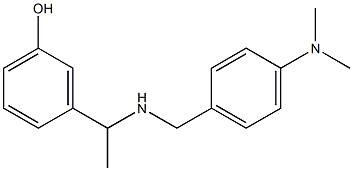 3-[1-({[4-(dimethylamino)phenyl]methyl}amino)ethyl]phenol 구조식 이미지