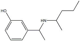 3-[1-(pentan-2-ylamino)ethyl]phenol 구조식 이미지