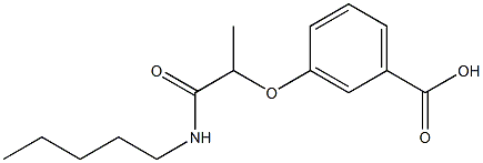 3-[1-(pentylcarbamoyl)ethoxy]benzoic acid 구조식 이미지