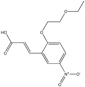 3-[2-(2-ethoxyethoxy)-5-nitrophenyl]prop-2-enoic acid Structure