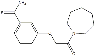 3-[2-(azepan-1-yl)-2-oxoethoxy]benzene-1-carbothioamide 구조식 이미지