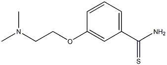 3-[2-(dimethylamino)ethoxy]benzenecarbothioamide Structure