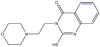 3-[2-(morpholin-4-yl)ethyl]-2-sulfanyl-3,4-dihydroquinazolin-4-one Structure