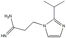 3-[2-(propan-2-yl)-1H-imidazol-1-yl]propanimidamide Structure