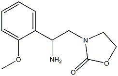 3-[2-amino-2-(2-methoxyphenyl)ethyl]-1,3-oxazolidin-2-one 구조식 이미지
