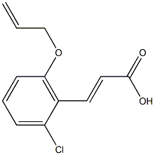 3-[2-chloro-6-(prop-2-en-1-yloxy)phenyl]prop-2-enoic acid Structure