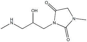 3-[2-hydroxy-3-(methylamino)propyl]-1-methylimidazolidine-2,4-dione Structure