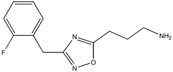 3-[3-(2-fluorobenzyl)-1,2,4-oxadiazol-5-yl]propan-1-amine Structure