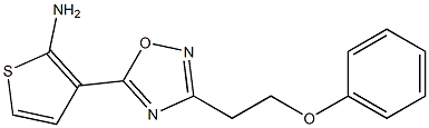 3-[3-(2-phenoxyethyl)-1,2,4-oxadiazol-5-yl]thiophen-2-amine Structure