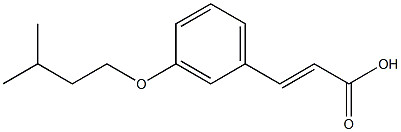 3-[3-(3-methylbutoxy)phenyl]prop-2-enoic acid 구조식 이미지