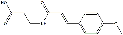 3-[3-(4-methoxyphenyl)prop-2-enamido]propanoic acid Structure