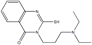 3-[3-(diethylamino)propyl]-2-sulfanyl-3,4-dihydroquinazolin-4-one Structure