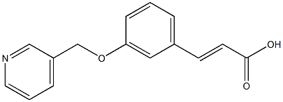 3-[3-(pyridin-3-ylmethoxy)phenyl]prop-2-enoic acid 구조식 이미지