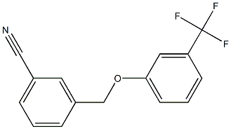 3-[3-(trifluoromethyl)phenoxymethyl]benzonitrile Structure