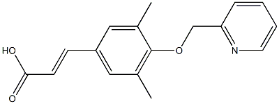 3-[3,5-dimethyl-4-(pyridin-2-ylmethoxy)phenyl]prop-2-enoic acid 구조식 이미지