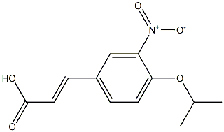 3-[3-nitro-4-(propan-2-yloxy)phenyl]prop-2-enoic acid Structure