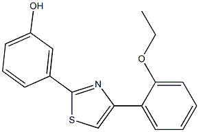 3-[4-(2-ethoxyphenyl)-1,3-thiazol-2-yl]phenol 구조식 이미지