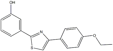 3-[4-(4-ethoxyphenyl)-1,3-thiazol-2-yl]phenol 구조식 이미지