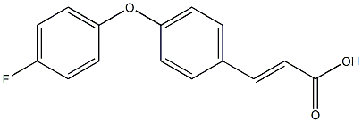 3-[4-(4-fluorophenoxy)phenyl]prop-2-enoic acid Structure