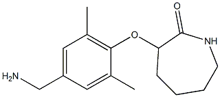 3-[4-(aminomethyl)-2,6-dimethylphenoxy]azepan-2-one 구조식 이미지