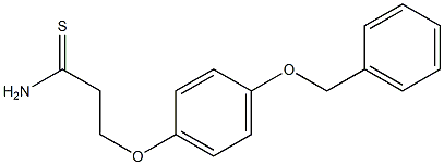 3-[4-(benzyloxy)phenoxy]propanethioamide Structure