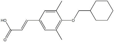 3-[4-(cyclohexylmethoxy)-3,5-dimethylphenyl]prop-2-enoic acid 구조식 이미지