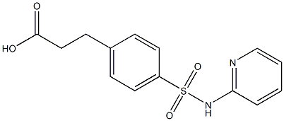 3-[4-(pyridin-2-ylsulfamoyl)phenyl]propanoic acid Structure