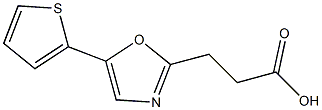 3-[5-(thiophen-2-yl)-1,3-oxazol-2-yl]propanoic acid 구조식 이미지