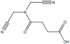 3-[bis(cyanomethyl)carbamoyl]propanoic acid 구조식 이미지