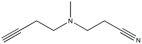 3-[but-3-yn-1-yl(methyl)amino]propanenitrile Structure