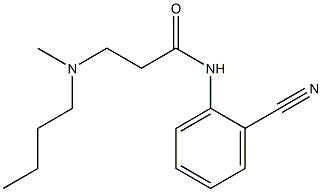 3-[butyl(methyl)amino]-N-(2-cyanophenyl)propanamide 구조식 이미지