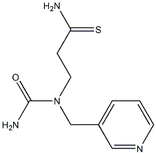 3-[carbamoyl(pyridin-3-ylmethyl)amino]propanethioamide 구조식 이미지