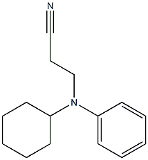 3-[cyclohexyl(phenyl)amino]propanenitrile Structure