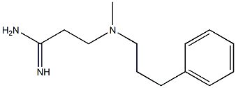 3-[methyl(3-phenylpropyl)amino]propanimidamide Structure